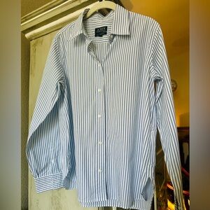 J. Crew Jules classic-fit shirt in striped cotton poplin